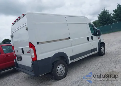 2017 Ram Promaster 1500 High Roof 136 Wb из США, поврежденный, VIN 3C6TRVBG4HE531755